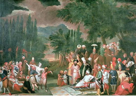 Hunting_Party_with_the_Sultan_Jean_Baptiste_Vanmour_18th_century