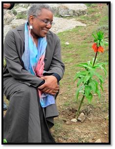 Ambassador Spratlen realized her dream to see the Aigul flower in Batken