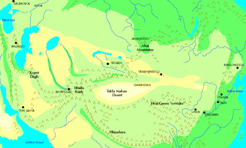 Connecting China to Europe in the Bronze Age