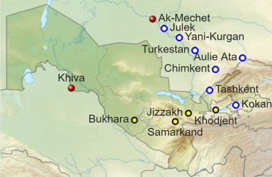 The defeat of Kokand and Bokhara